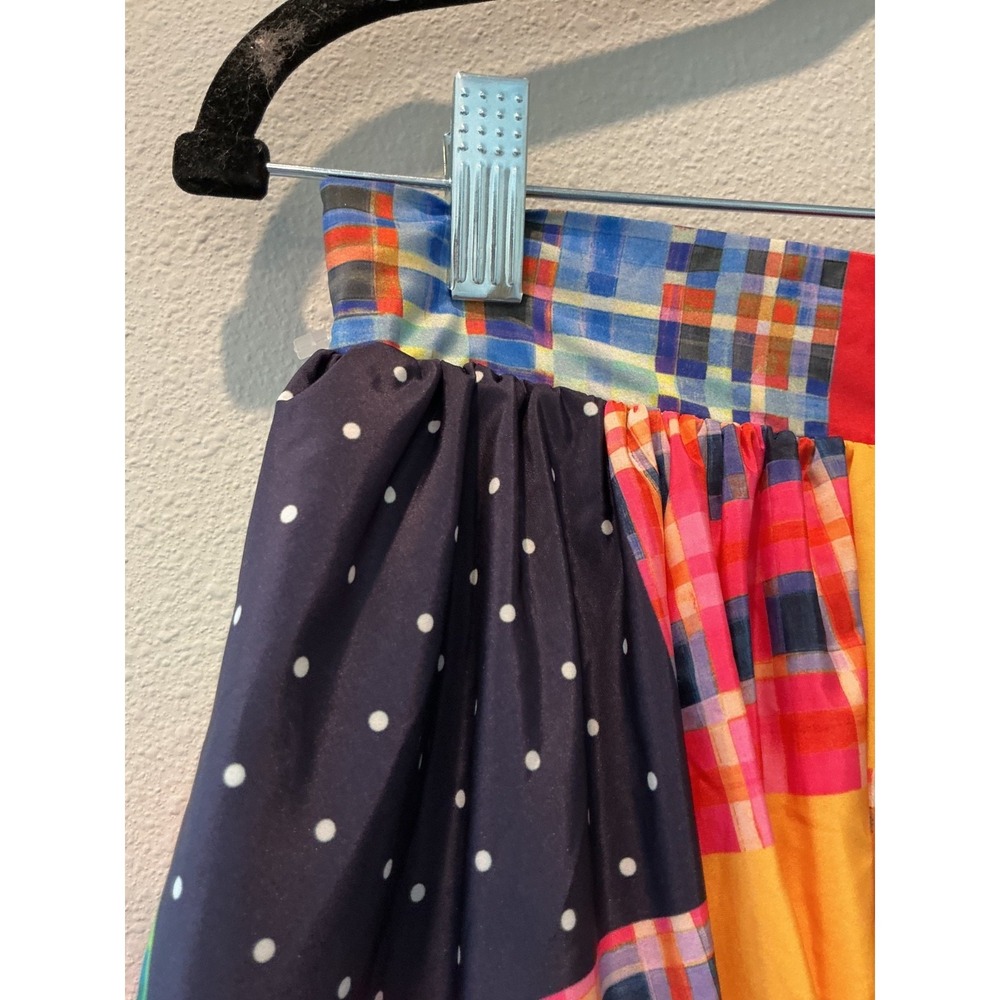 Anthropologie Maeve Patchwork Plaid A-Line Maxi Skirt Size Small - Picture 4 of 6